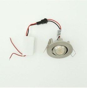 Resim Manda Gözü Saten Krom Sıva Altı Spot Cob Led Armatür 3W Krom 