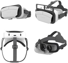 Resim 3D VR Sanal Gerçeklik Kulaklığı - Yetişkinler İçin Ayarlanabilir VR Kulaklık | VR Gözlükler | Cep Telefonu Yardımcı Çerçeve | 4.5-7.0 İnç Ekranlı Tüm Akıllı Telefonlar İçin Uygun Rahat VR Gözlükleri 