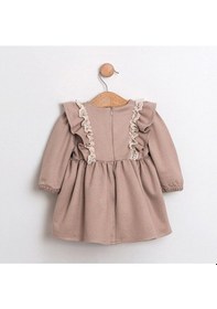 Resim Sweet Bear Oyuncak Aksesuarlı Kız Bebek Elbisesi Bej 