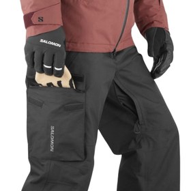 Resim Salomon Transfer Bib Pant Erkek Siyah Kayak Pantolonu 