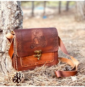 Resim Bisiklet Motifli Deri Çanta 