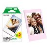 Resim Fujifilm Instax Mini 12 Makine Uyumlu 20'li Film ve Pembe Fotoğraf Çerçevesi 