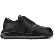 Resim Tamer Tanca Erkek Hakiki Deri Sneakers & Spor Siyah Ayakkabı 1118 097 Erk Ayk Y25 Sıyah Tt Baskı Siyah 
