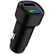 Resim MATECHNO 48W PD Araç İçi Çakmaklık Hızlı Şarj Aleti Type-C USB RGB Işık Araç Şarj Başlığı 