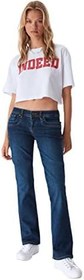 Resim LTB Bayan Jeans Valerie Bootcut Fit Kot Pantolon Denim Streç Pantolon Derin Bel Basic Pamuk Mavi w24 W25 W26 W27 W28 W29 W30 W31 W32 W33 W34 
