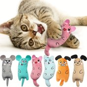 Resim 1 adet Whisker Wonders Etkileşimli Peluş Kedi Oyalayıcı Oyuncak, Fare Tasarımı - Tüm Irk Boyutları İçin Dayanıklı Diş Sağlığı Oyuncağı, Pil Gerektirmez, Kedi Oyuncak 