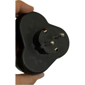 Resim Byars Blişim Byars Bilişim 3lü (Üçlü) Yonca Golyat Fiş Priz Siyah (2 Adet) 