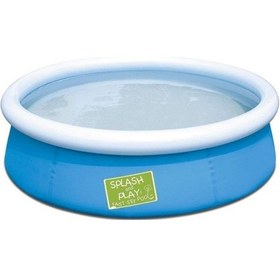 Resim Bestway Çocuklar için Özel Tasarım Oval Şişme Havuz 152x38 CM Çok Renkli 