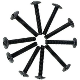 Resim Krefix Ofis Sandalyeleri İçin M6 40 Sıkma Kaplı Vida, Siyah, 10 Adet 146497141 Diğer 