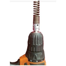 Resim Kanalmakına Kanal Açma Seti - Tıkanık Açma Seti 16 Mm Yay + Matkap Ucu + 1 Adet Başlık Set 