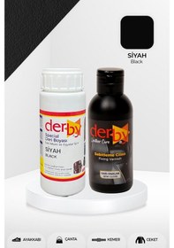 Resim Derby Deri Mont Boyası ve Sabitleme Cilası 100 G Set 