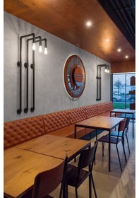 Resim Dekoratif Duvara Borudan Aydınlatma Lambader 1 Adet 