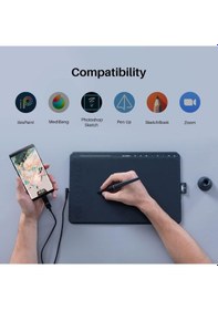Resim Huion HS611 Grafik Çizim Tableti - Android Destekli Kalem 