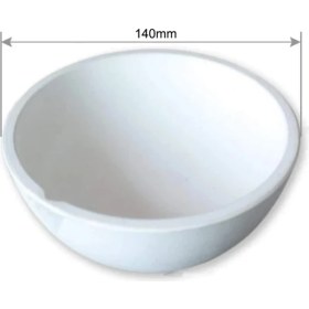 Resim Mingjin Shop 1 140MM 2500G Tarzı 100GG Yüksek Sıcaklık Kuvars Silika Eritme Pota Çanak Kase Pot Döküm Altın Gümüş Metal Takı Döküm Kabı (Yurt Dışından) 