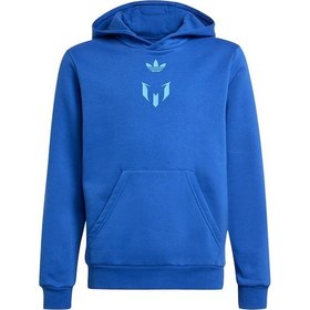 Resim Adidas Çocuk Mavi Sweatshirt Messı Hoodıe Y Jy9542 Mavi 