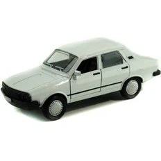 Resim Erzi Metal Toros Işıklı Sesli Beyaz Çek Bırak Oyuncak Araba 13 cm 