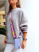 Resim Bonnie&Chico Iphone 11 Pro Uyumlu Çapraz-ayarlanabilir Bonbon Telefon Askısı 