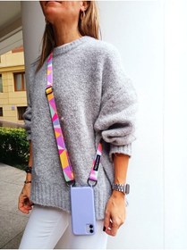 Resim Bonnie&Chico Iphone 11 Pro Uyumlu Çapraz-ayarlanabilir Bonbon Telefon Askısı 