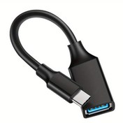 Resim USB C OTG Adaptörü, Taşınabilir Tip C Erkekten USB3.0 Dişiye Dönüştürücü Akıllı Telefonlar ve Tabletler için Fonksiyonelliğe Sahip USB'den Tip C'ye Adaptör 