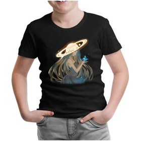 Resim Lord Tshirt Yörünge Elmas Siyah Çocuk Tshirt 