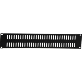 Resim Kastap 2U 19'' Slotlu Metal Kapama Paneli, Rack Kabinet Aksesuarı (Siyah) 