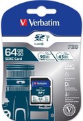 Resim Verbatim 64GB 90MB/S SD Pro Class 10 UHS-I 