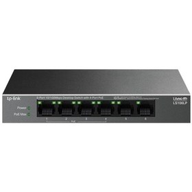 Resim TP-Link LS106LP 4 Port 10/100 + 2 Port RJ45 Uplınk 41 W 250 M Switch 