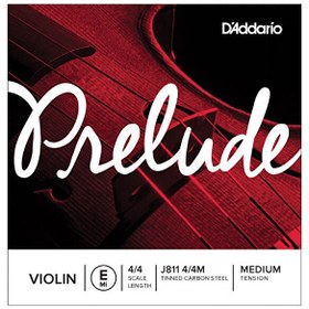 Resim D'Addario J811 4/4M Prelude E Keman Teli (Mi) 
