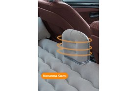 Resim Araç Içi Şişme Yatak- Araba Seyahat ve Kamp Suv ve Binek Araçlara Uygun, Iki Hava Yastıklı 