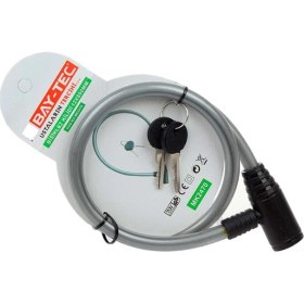 Resim Bay-Tec Bisiklet Kilidi 80 cm Uzunlukta Güvenlik Sağlayan Dayanıklı Çelik Kablo 