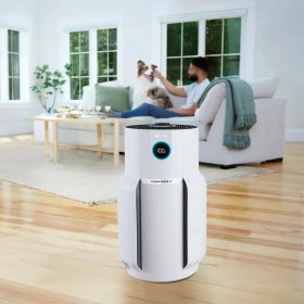 Resim Shark Clean Sense Iq Teknolojili Büyük Boy Hava Temizleyici Makine Toz Duman Polen ve Tüy Engelleyici Otomatik Sensörlü Uyku Modlu Koku Önleyici Beyaz 