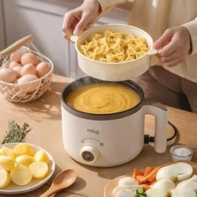 Resim Esmo Home Mioji Mio EP50 600W 1.7l Çok Fonksiyonlu Elektrikli Pişirici Beyaz 