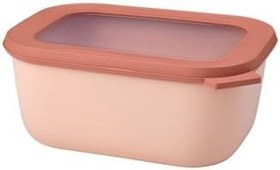 Resim Mepal Multi Bowl Cirqula Rectangular Dikdörtgen Saklama Kabı 1500 Ml- Nordic Blush 
