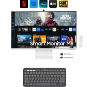 Resim Samsung Akıllı-Smart Monitör Tv M8-32 Inç 4K 80 Ekran- Kamera , Silim Tasarım Type-C, Bluetooth ve Wi-Fi Bağlantı Premium Monitör-Tv 