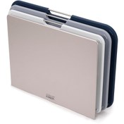 Resim Hepta Collection Joseph Joseph 60147 Nest Büyük 3'lü Kesme Tahtası Seti, Gri/Mavi 