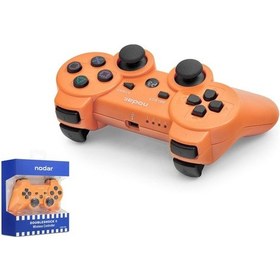 Resim Ps3 Kablosuz Gamepad Nodar Nd600 - Turuncu 