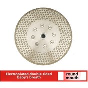 Resim Geeroyoo M14 Flanlı Elektroplated Elmaslı Çift Yüzlü Güneşin Tane : Mermer, Çini, Taş Kesim Ve Şekillendirme Aracı Φ180 Yuvarlak Açık 