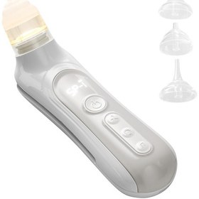 Resim Maiyame Beyaz Bebek Elektrikli Burun Emici 5 Seviye Emme Gücü Düşük Sesli Renkli Işık Ve Rahatlatıcı Müzikli Dahili Pil + Depolama Kutusu, 3 Silikon Uç, Burun Tırnacı, Şarj Kablosu 