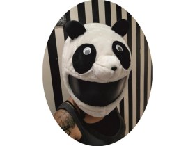 Resim Kaskmania Peluş Kask Kılıfı Panda 