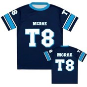 Resim Snapbuytate Mcrae 2025 T8 Spor Tişört Erkek/kadın Rahat Nefes Alabilir Jerseygökyüzü Mavi Gökyüzü Mavi 