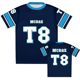Resim Snapbuytate Mcrae 2025 T8 Spor Tişört Erkek/kadın Rahat Nefes Alabilir Jerseygökyüzü Mavi Gökyüzü Mavi 
