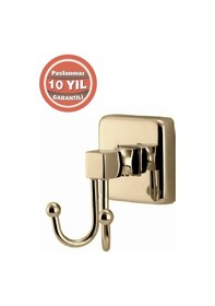 Resim Çelik Banyo Paslanmaz Pirinç Kumru Bornozluk Havlu Askısı Altın Gold Gold 