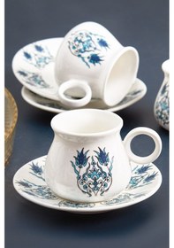 Resim Karaca Bursa 6 Kişilik Kahve Fincanı Takımı 90 ml 