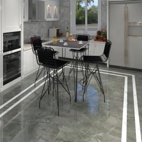 Resim Kenz Life Knsz Masa Sandalye Takımı HEM105ZENGIN Grisyh 080*080 4 Sandalye Syhsyh Sırt Minderli 