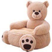 Resim Sevimli Karikatür Şekli Çocuk Kanepe Sandalye Yumuşak Peluş Toddler Koltuk Toddler Mobilya Oturma Odası Yatak Odası (Haki) 