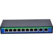 Resim Prettiya 8 + 1 Bağlantı Noktası Poe Switch 802.3AF / Cctv Ip Kamera Için Ethernet Üzerinde Güç (Yurt Dışından) 