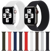 Resim Tek Dönüşlü Dokuma Desen Silikon Silikon İzleme Kayış Ultra 49mm Ve Watch Ultra 2 49mm / Serisi 9 & Se 3 Akıllı Saat Aks. 47897248 