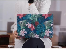 Resim McStorey MacBook Air 13 İnç Kılıf A1369 A1466 Uyumlu Mat TPU Sert Kapak Çiçek Desenli UV Lazer Baskı İnce Hafif Koruma Darbe Emici Tasarım Yeşil 