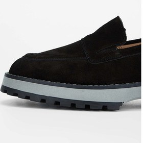 Resim Tamer Tanca Kadın Hakiki Deri Siyah Süet Loafer Ayakkabı 902 3435 Bn Ayk Sk23/24 Sıyah Suet Siyah 