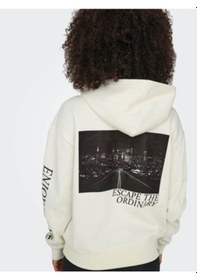 Resim Only Onlcassie Kadın Sweatshirt Ekru 